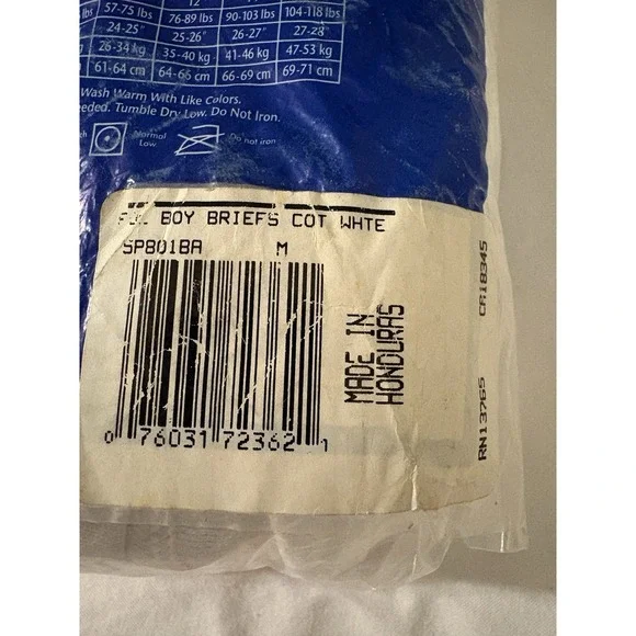 Fruit Of The Loom 2002 Boys Double Stripe Briefs 6-8 Med 5 Pack Vintage NOS - Picture 5 of 7